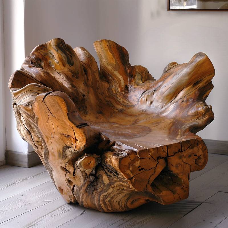 Wooden armchair